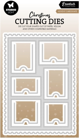 Studio Light Christmas Cutting Die Advent Cardshape