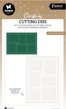 Preview: Studio Light Christmas Cutting Die Advent Cardshape