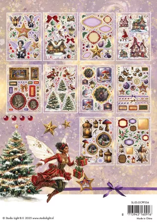 Preview: Studio Light A5 Christmas Die-Cut Paper Pad Fairy Christmas