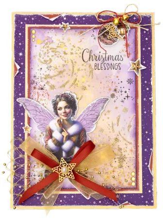 Preview: Studio Light A5 Christmas Die-Cut Paper Pad Fairy Christmas