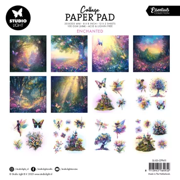 Preview: Studio Light Enchanted 8 x 8 Inch Collage Paper Pad