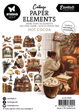 Studio Light Hot Cocoa Collage Paper Elements