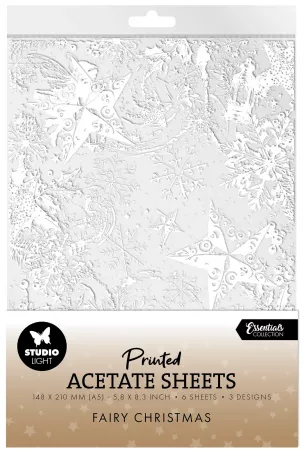 Studio Light Acetate Sheets A5 Fairy Christmas