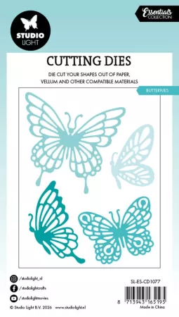 Preview: Studio Light Essentials Cutting Dies Stanzschablonen Butterflies