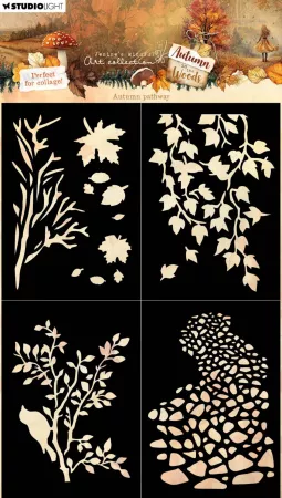 Studio Light Autumn in The Woods Mask Autumn Pathway