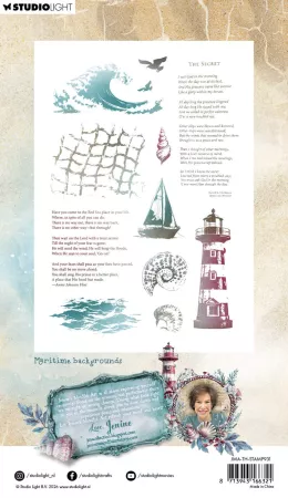 Preview: Studio Light Tide of Hope Clear Stamp Maritime Backgrounds