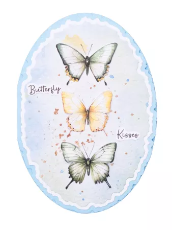 Preview: Studio Light Torn Edge Cutting Die Folded Card Oval