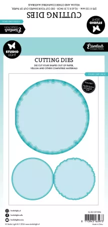 Preview: Studio Light Torn Edge Cutting Die Folded Card Circle