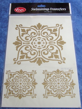 Preview: VIVA Decor Set aus 3 Swimming Transfers 17 x 25 cm