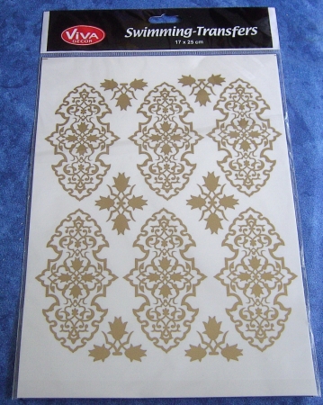 Preview: VIVA Decor Set aus 3 Swimming Transfers 17 x 25 cm