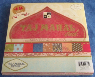 48 Blatt Papiere Taj Mahal 20,3 x 20,3 cm