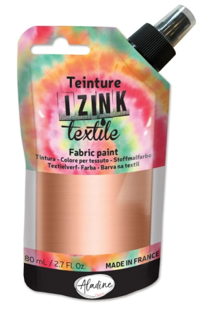 Aladine IZINK Textile Dye Copper Textilfarbe zum Sprühen Kupfer