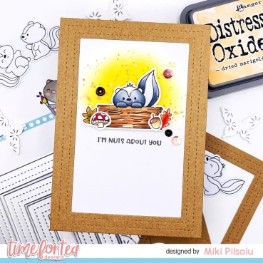 Preview: Time For Tea Designs Dies / Stanzschablonen Wide Stitched Frame