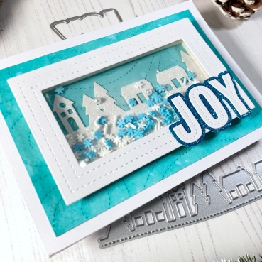 Preview: Time For Tea Designs Dies / Stanzschablonen Wide Stitched Frame