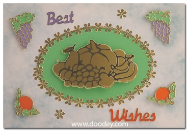 Preview: Stickerbogen 10 x 23 cm Flowerframe gold