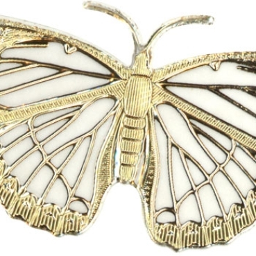 Preview: MD Sticker transparent silber Many Butterflies