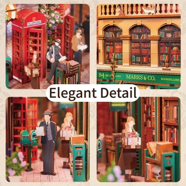 Preview: TONECHEER DIY Book Nook / Diorama 84 Charing Cross Road