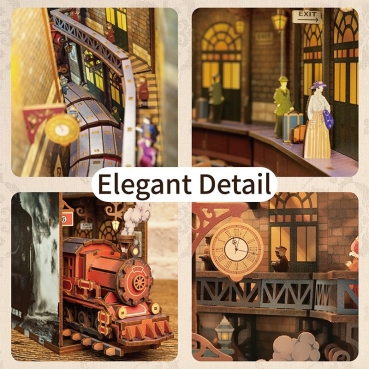 Preview: TONECHEER DIY Book Nook / Diorama The Steam Age