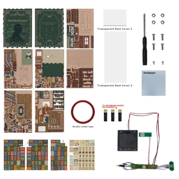 Preview: TONECHEER DIY Book Nook / Diorama Violin Detective Agency