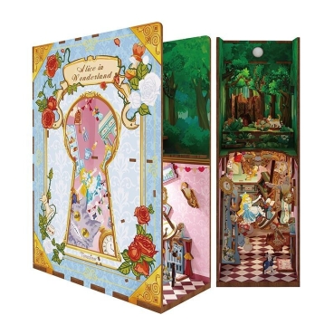 TONECHEER DIY Book Nook / Diorama Alice in Wonderland