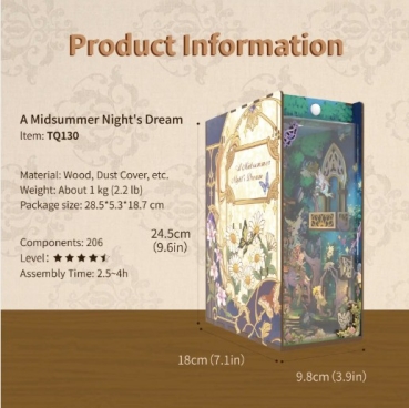 Preview: TONECHEER DIY Book Nook / Diorama Midsummer Night's Dream