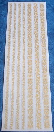 Transparente Sticker gold