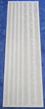 Transparente Sticker silber