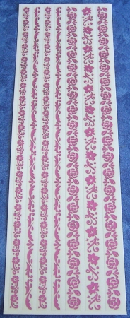 Transparente Sticker pink