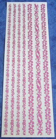 Transparente Sticker pink
