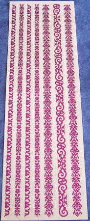 Transparente Sticker pink