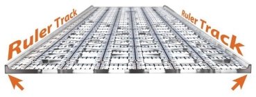 Preview: TrueCut Patchworklineal Maßeinteilung inch 6,5 x 24,5 inch