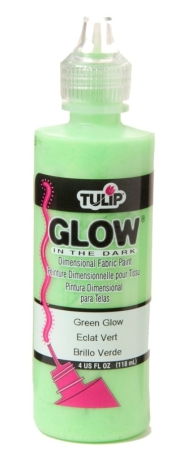 Tulip Glow in the Dark Dimensional Fabric Paint 118 ml Green