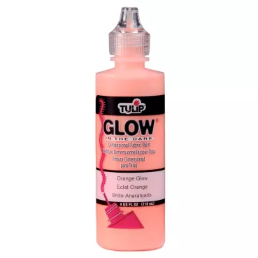 Tulip Glow in the Dark Dimensional Fabric Paint 118 ml Orange