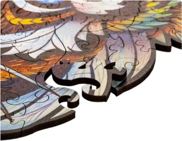 Preview: Unidragon Holz Puzzle "M" 181 Teile  Lovely Tiger