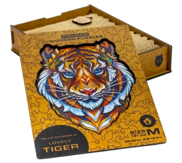 Unidragon Holz Puzzle "M" 181 Teile  Lovely Tiger