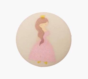 UNION Polyesterknopf Öse Prinzessin 18 mm beige