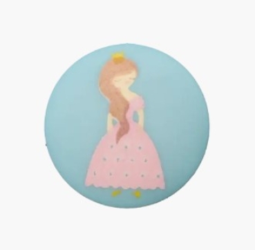 UNION Polyesterknopf Öse Prinzessin 18 mm helltürkis
