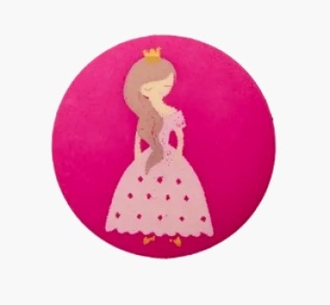UNION Polyesterknopf Öse Prinzessin 18 mm pink