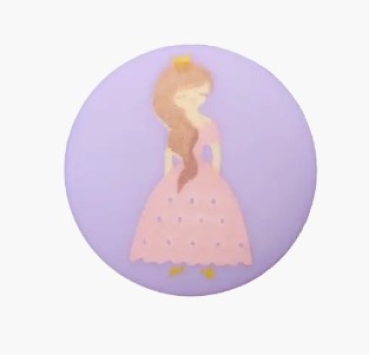 UNION Polyesterknopf Öse Prinzessin 18 mm flieder