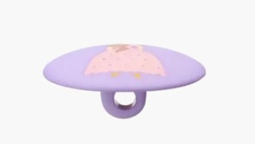 Preview: UNION Polyesterknopf Öse Prinzessin 18 mm flieder