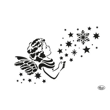 VIVA Decor Universalschablone A4 Weihnachtswunsch