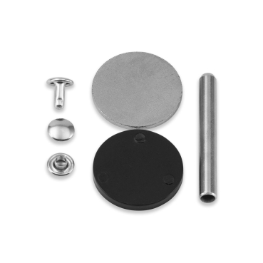 Prym Hohlnieten Messing Klemmbereich 3-4 mm, silberfarbig