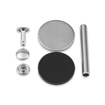Preview: Prym Hohlnieten Messing Klemmbereich 6-9 mm, silberfarbig