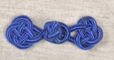 Posamentenverschluss 75 mm marineblau bleu roy