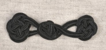 Posamentenverschluss 75 mm schwarz noir