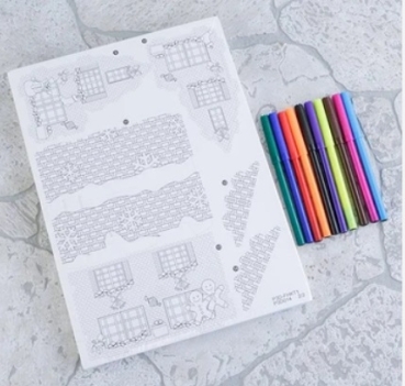 Preview: Craft Buddy 3D Puzzle Bastel Set zum Bemalen Festive Village Kit