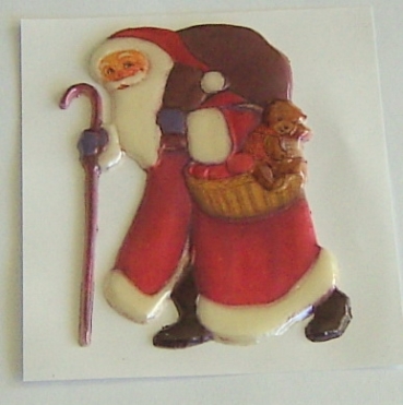 Wachsbild Santa