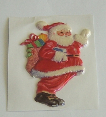 Wachsbild Santa