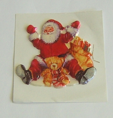 Wachsbild Santa