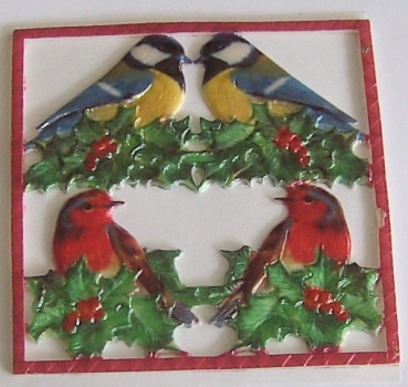 Wachsplatte Weihnachtsmotive